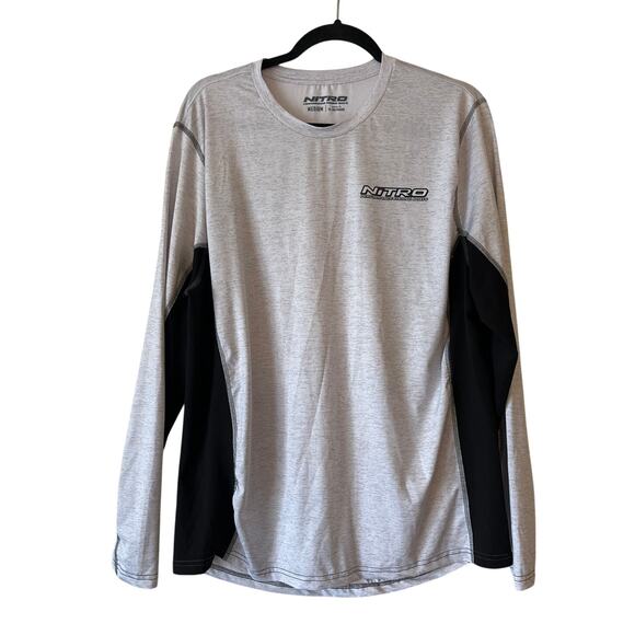 NITRO Fishing Gear Long sleeve UPF Sun protection Men's Shirt Medium - Picture 1 of 9
